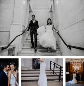 Wedding photos at Marylebone Town Hall